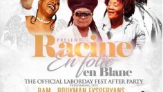 RACINE EN FOLIE EN BLANC